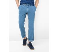 Bequeme Jeans EUREX BY BRAX "Style LUIS", Herren, Gr. 31U, Unterbauchgrößen, blau (bleached), Denim/Jeans, 85% Baumwolle, 13% Polyester, 2% Elasthan, Jeans (34552011-31) bleached