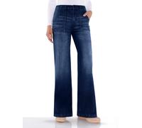 Bequeme Jeans HEINE, Damen, Gr. 36, Normalgrößen, dunkelblau, 99% Baumwolle, 1% Elasthan, unifarben, lang, Jeans (27903930-36) dunkelblau