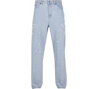 Bequeme Jeans KARL KANI "Karl Kani Herren", Herren, Gr. 32, Normalgrößen, blau, weiß, 100% Baumwolle, Jeans (39812654-32) blau, weiß