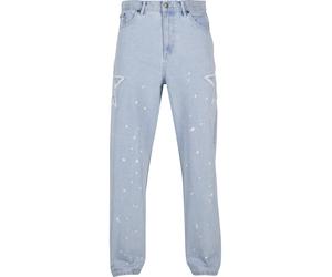Bequeme Jeans KARL KANI "Karl Kani Herren", Herren, Gr. 32, Normalgrößen, blau, weiß, 100% Baumwolle, Jeans (39812654-32) blau, weiß