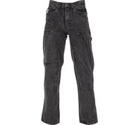 Bequeme Jeans KARL KANI "Karl Kani Herren", Herren, Gr. 32, Normalgrößen, bleached schwarz, 100% Baumwolle, unifarben, Jeans (79661941-32) bleached schwarz