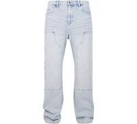 Bequeme Jeans KARL KANI "Karl Kani Herren Karl Kani OG Denim Carpenter Pants", Herren, Gr. 36, Normalgrößen, bleached blau, 85% Baumwolle, 15% Polyester, normal, Jeans (47437541-36) bleached blau