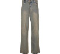 Bequeme Jeans KARL KANI "Karl Kani Herren KK OG Baggy Workwear Denim", Herren, Gr. 30, Normalgrößen, vintageblau, 100% Baumwolle, Jeans (37782010-30) vintageblau