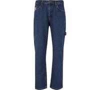 Bequeme Jeans KARL KANI "Karl Kani Herren KK Retro Baggy Workwear Denim", Herren, Gr. 34, Normalgrößen, rinse blau, 100% Baumwolle, unifarben, normal, Jeans (49565025-34) rinse blau