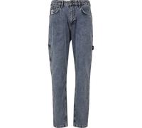 Bequeme Jeans KARL KANI "Karl Kani Herren KK Retro Tapered Workwear Denim", Herren, Gr. 30, Normalgrößen, blau (vintage indigo), 100% Baumwolle, unifarben, normal, Jeans (59097541-30) vintage indigo