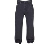 Bequeme Jeans KARL KANI "Karl Kani Herren KK Small Signature Baggy Five Pocket Denim", Herren, Gr. 36, Normalgrößen, schwarz (vintage schwarz), 100% Baumwolle, unifarben, normal, Jeans (62516332-36) v