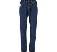 Bequeme Jeans KARL KANI "Karl Kani Herren KK Small Signature Tapered Five Pocket Denim", Herren, Gr. 28, Normalgrößen, rinse blau, 100% Baumwolle, unifarben, normal, Jeans (41061034-28) rinse blau