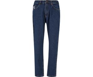 Bequeme Jeans KARL KANI "Karl Kani Herren KK Small Signature Tapered Five Pocket Denim", Herren, Gr. 28, Normalgrößen, rinse blau, 100% Baumwolle, unifarben, normal, Jeans (41061034-28) rinse blau