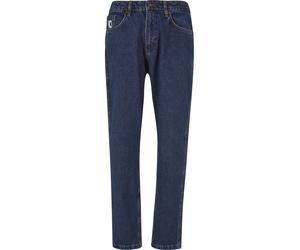 Bequeme Jeans KARL KANI "Karl Kani Herren KK Small Signature Tapered Five Pocket Denim", Herren, Gr. 30, Normalgrößen, rinse blau, 100% Baumwolle, unifarben, normal, Jeans (41061034-30) rinse blau