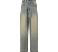 Bequeme Jeans KARL KANI "Karl Kani Karl Kani OG Denim Baggy Pants", Herren, Gr. 28, Normalgrößen, blau, sand, 76% Baumwolle, 14% Viskose, 10% Polyester, unifarben, Jeans (18205063-28) blau, sand