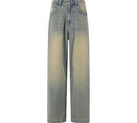 Bequeme Jeans KARL KANI "Karl Kani Karl Kani OG Denim Baggy Pants", Herren, Gr. 30, Normalgrößen, blau, sand, 76% Baumwolle, 14% Viskose, 10% Polyester, unifarben, Jeans (18205063-30) blau, sand