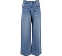 Bequeme Jeans KARL KANI "Karl Kani OG Aop Back Pocket Relaxed Baggy", Herren, Gr. 38, Normalgrößen, medium blau, 64% Baumwolle, 19% Polyester, 17% Viskose, unifarben, Jeans (65672145-38) medium blau