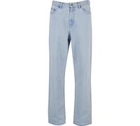 Bequeme Jeans KARL KANI "Karl Kani OG Baggy Five Pocket Flames Denim", Herren, Gr. 36, Normalgrößen, bleached blau, 100% Baumwolle, Jeans (52555839-36) bleached blau