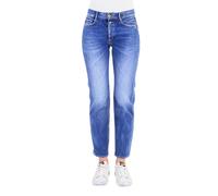 Bequeme Jeans LE TEMPS DES CERISES, Damen, Gr. 27, Länge 34, blau, 89% Baumwolle, 11% Elasthan, Jeans, mit lässiger Waschung (46401159-27) blau