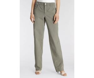 Bequeme Jeans MAC "Gracia", Damen, Gr. 34, Länge 30, grün (light khaki), Denim/Jeans, Obermaterial: 98% Baumwolle, 2% Elasthan, unifarben, comfort fit knöchellang, Jeans (32684261-34) light khaki