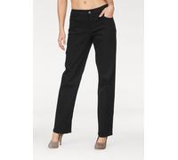 Bequeme Jeans MAC "Gracia", Damen, Gr. 36, Länge 30, schwarz (schwarz, schwarz), Denim/Jeans, Obermaterial: 97% Baumwolle, 2% Elasthan, 1% sonstige Fasern, unifarben, comfort fit knöchellang, Jeans (2