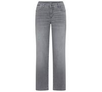 Bequeme Jeans MAC "Gracia", Damen, Gr. 46, Länge 30, carbon grau used, Denim/Jeans, Obermaterial: 88% Baumwolle, 9% Polyester, 3% Elasthan, unifarben, comfort fit knöchellang, Jeans (52656552-46) carb