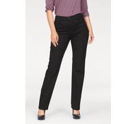Bequeme Jeans MAC "Stella", Damen, Gr. 34, Länge 32, schwarz (schwarz, schwarz), Denim/Jeans, Obermaterial: 97% Baumwolle, 3% Elasthan, unifarben, comfort fit knöchellang, Jeans Bequeme Jeans, Gerader