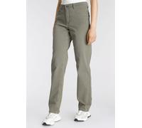 Bequeme Jeans MAC "Stella", Damen, Gr. 46, Länge 32, grün (light khaki), Denim/Jeans, Obermaterial: 98% Baumwolle, 2% Elasthan, comfort fit knöchellang, Jeans, Gerader Beinverlauf (97173667-46) light