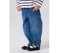 Bequeme Jeans NAME IT "NMFBELLA BALLOON JEANS 2441-SM NOOSwe", Mädchen, Gr. 122, N-Gr, faded denim, Denim/Jeans, Obermaterial: 99% Baumwolle, 1% Elasthan, leichte Abriebeffekte, Ballonform lang, Jeans