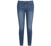 Bequeme Jeans OXMO "Jeans Hose OXIrabella", Damen, Gr. 26, Länge 30, blau (antique blau), Obermaterial: 98% Baumwolle CO. 2% Elasthan EL., Jeans (65433335-26) antique blau