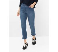 Bequeme Jeans RAPHAELA BY BRAX "Style CAVINA FRINGE", Damen, Gr. 44, Normalgrößen, jeans, Denim/Jeans, 50% Baumwolle, 40% Lyocell, 7% Elastomultiester, 3% Elasthan, Jeans (79131665-44) jeans