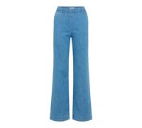 Bequeme Jeans RAPHAELA BY BRAX "Style PAM FLARED", Damen, Gr. 44K (22), Kurzgrößen, bleached, Denim/Jeans, 63% Baumwolle, 24% Lyocell, 11% Leinen, 2% Elasthan, Jeans (60218328-22) bleached