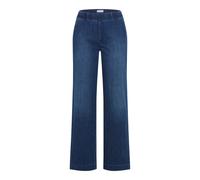 Bequeme Jeans RAPHAELA BY BRAX "Style PAM FLARED", Damen, Gr. 46K (23), Kurzgrößen, blau (jeans), Denim/Jeans, 77% Baumwolle, 13% Lyocell, 7% Elastomultiester, 3% Elasthan, Jeans (47557317-23) jeans