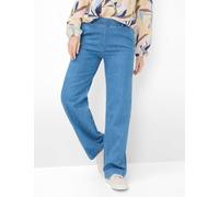 Bequeme Jeans RAPHAELA BY BRAX "Style PAM FLARED", Damen, Gr. 52K (26), Kurzgrößen, bleached, Denim/Jeans, 63% Baumwolle, 24% Lyocell, 11% Leinen, 2% Elasthan, Jeans (60218328-26) bleached