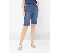 Bequeme Jeans RAPHAELA BY BRAX "Style PAMINA BERMUDA", Damen, Gr. 42, Normalgrößen, blau (jeans), Denim/Jeans, 50% Baumwolle, 40% Lyocell, 7% Elastomultiester, 3% Elasthan, Jeans (52549169-42) jeans