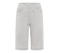 Bequeme Jeans RAPHAELA BY BRAX "Style PAMINA BERMUDA", Damen, Gr. 42, Normalgrößen, hellgrau, Denim/Jeans, 50% Baumwolle, 40% Lyocell, 7% Elastomultiester, 3% Elasthan, Jeans (42361535-42) hellgrau