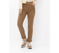 Bequeme Jeans RAPHAELA BY BRAX "Style PAMINA", Damen, Gr. 42, Normalgrößen, braun, Denim/Jeans, 93% Baumwolle, 5% Elastomultiester, 2% Elasthan, slim fit, Jeans (39776246-42) braun