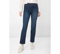 Bequeme Jeans RAPHAELA BY BRAX "Style PAMINA", Damen, Gr. 46K (23), Kurzgrößen, blau (dunkelblau), Denim/Jeans, 93% Baumwolle, 5% Elastomultiester, 2% Elasthan, slim fit, Jeans (84332027-23) dunkelbla