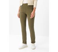 Bequeme Jeans RAPHAELA BY BRAX "Style PAMINA", Damen, Gr. 48K (24), Kurzgrößen, moosgrün, Denim/Jeans, 93% Baumwolle, 5% Elastomultiester, 2% Elasthan, slim fit, Jeans, Dynamic: Five-Pocket-Jeans im S