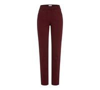 Bequeme Jeans RAPHAELA BY BRAX "Style PAMINA", Damen, Gr. 52, Normalgrößen, weinrot, Denim/Jeans, 93% Baumwolle, 5% Elastomultiester, 2% Elasthan, slim fit, Jeans (75027748-52) weinrot