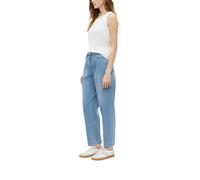Bequeme Jeans S.OLIVER, Damen, Gr. 34, N-Gr, blau, Denim/Jeans, Obermaterial: 100% Baumwolle, unifarben, loose fit lang, Jeans, im Barrel-Style (78045536-34) blau