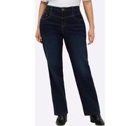 Bequeme Jeans SHEEGO, Damen, Gr. 46, Normalgrößen, blau (dunkelblau), 95% Baumwolle, 3% Polyester, 2% Elasthan, unifarben, lang, Jeans (99146660-46) dunkelblau