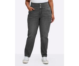 Bequeme Jeans SHEEGO, Damen, Gr. 48, Normalgrößen, grau (anthrazit, grau, denim), 99% Baumwolle, 1% Elasthan, unifarben, lang, Jeans (29274213-48) anthrazit, grau, denim