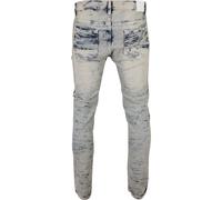 Bequeme Jeans SOUTHPOLE "Southpole Herren Stretch Signature Denim", Herren, Gr. 30/32, Länge 32, marble leuchtendestint, 73% Baumwolle, 25% Polyester, 2% Elasthan, Jeans (52393014-30) marble leuchtend