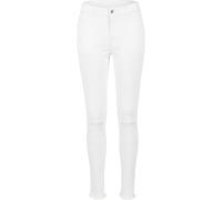 Urban Classics Damen Skinny Hose Ladies Cut Knee Pants TB1538, Gr. W27/L30 (Herstellergröße: 27), Weiß (White 220)
