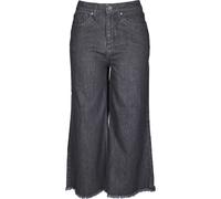 Bequeme Jeans URBAN CLASSICS "Urban Classics Damen Ladies Denim Culotte", Damen, Gr. M, US-Größen, schwarzwashed, 100% Baumwolle, unifarben, Jeans (45033731-M) schwarzwashed