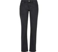 Urban Classics Damen Jeans Ladies Low Waist Straight Denim Pants Black Washed-27