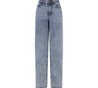 Bequeme Jeans URBAN CLASSICS "Urban Classics Damen Ladies Wide Leg Slit Denim", Damen, Gr. 31, Normalgrößen, tinted lightblau washed, 100% Baumwolle, unifarben, Jeans (14107536-31) tinted lightblau wa