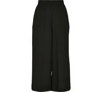 Bequeme Jeans URBAN CLASSICS "Urban Classics Damen Ladies Wide Viscose Culotte", Damen, Gr. L, US-Größen, schwarz, 100% Viskose, unifarben, Jeans (75992824-L) schwarz