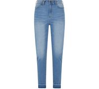 Bequeme Jeans URBAN CLASSICS "Urban Classics Damen Skinny Fit Jeans", Damen, Gr. 27, Normalgrößen, clearblau bleached, 98% Baumwolle, 2% Elasthan, unifarben, Jeans (21460347-27) clearblau bleached