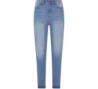 Bequeme Jeans URBAN CLASSICS "Urban Classics Damen Skinny Fit Jeans", Damen, Gr. 31, Normalgrößen, blau (clearblau bleached), 98% Baumwolle, 2% Elasthan, unifarben, Jeans (21460347-31) clearblau bleac