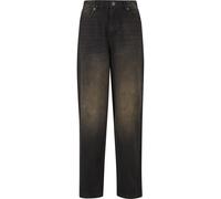 Bequeme Jeans URBAN CLASSICS "Urban Classics Herren 90‘s Jeans", Damen, Gr. 30, Normalgrößen, schwarz 2000 washed, 100% Baumwolle, unifarben, Jeans (36343852-30) schwarz 2000 washed