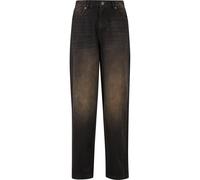 Bequeme Jeans URBAN CLASSICS "Urban Classics Herren 90‘s Jeans", Herren, Gr. 34, Normalgrößen, schwarz 2000 washed, 100% Baumwolle, unifarben, Jeans (36343852-34) schwarz 2000 washed