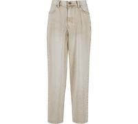 Bequeme Jeans URBAN CLASSICS "Urban Classics Herren 90‘s Jeans", Herren, Gr. 38, Normalgrößen, beige (weiß dirty washed), 100% Baumwolle, unifarben, Jeans (69304928-38) weiß dirty washed