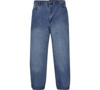 Bequeme Jeans URBAN CLASSICS "Urban Classics Herren 90‘s Jeans", Herren, Gr. 38, Normalgrößen, midtiefblau, 100% Baumwolle, unifarben, Jeans (71379812-38) midtiefblau